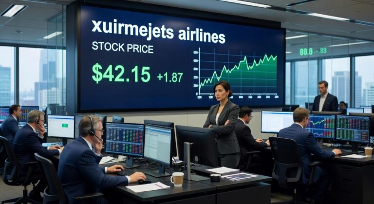 xuirmejets airlines stock price